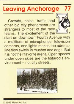 1992 MotorArt Iditarod Sled Dog Race #77 Leaving Anchorage Back